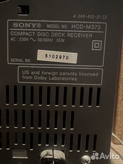 Музыкальный центр Сони смт-М373NT