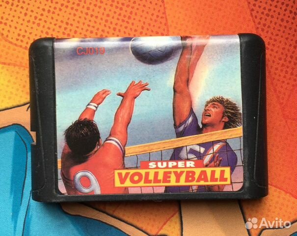 Super Volleyball Sega Mega Drive Картридж Пиратка