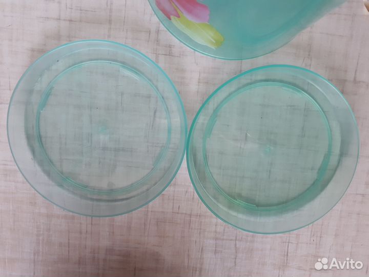 Горшки прозрачные новые