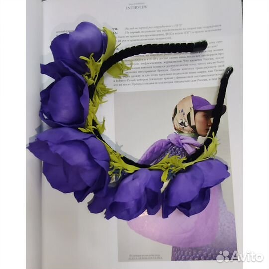 Ободок для волос цветы