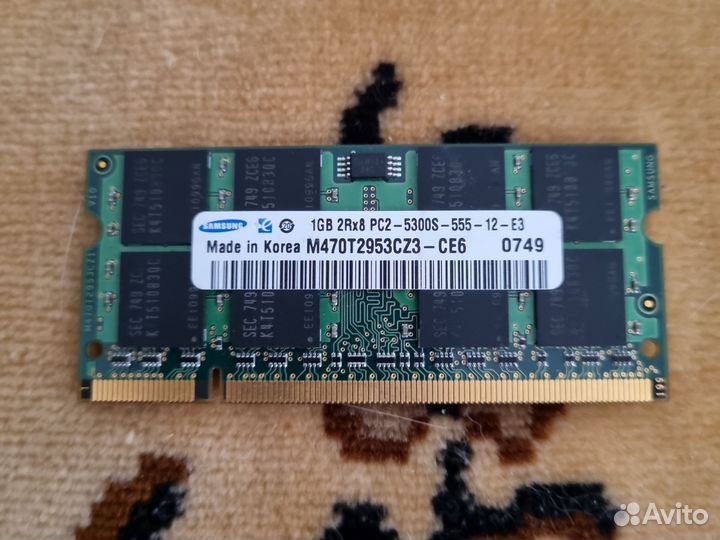 Оперативная память ddr2 1gb для ноутбука