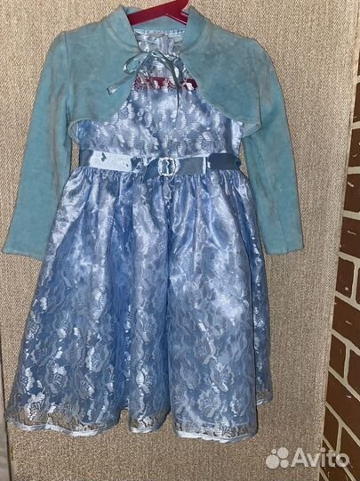 Платье с болеро на 4-5 лет