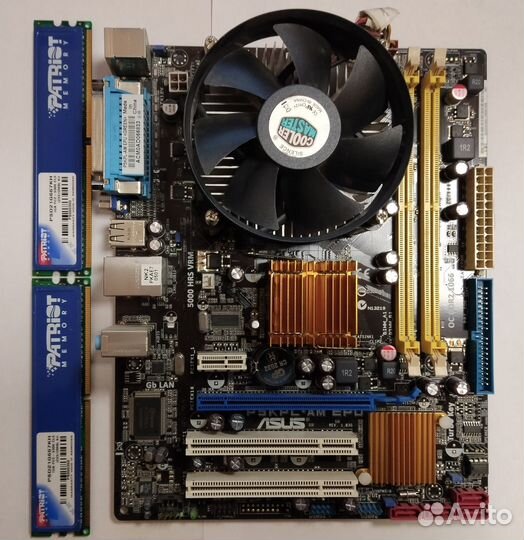 Мат. плата asus P5KPL-AM /2Gb DDR2/duo Pentium 3.0