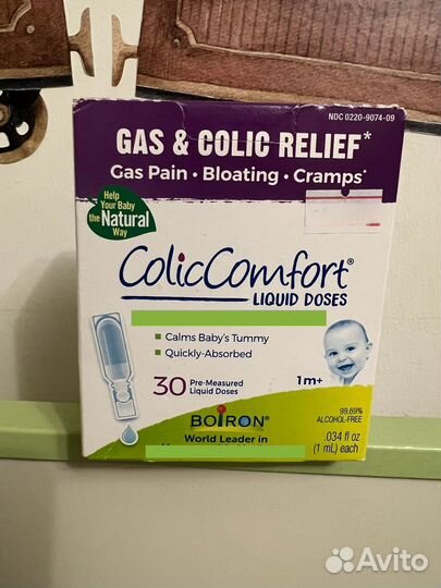 Колик комфорт от газиков и коликов