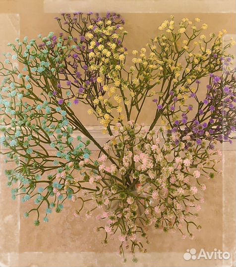 Искусственная зелень Гипсофила радужная