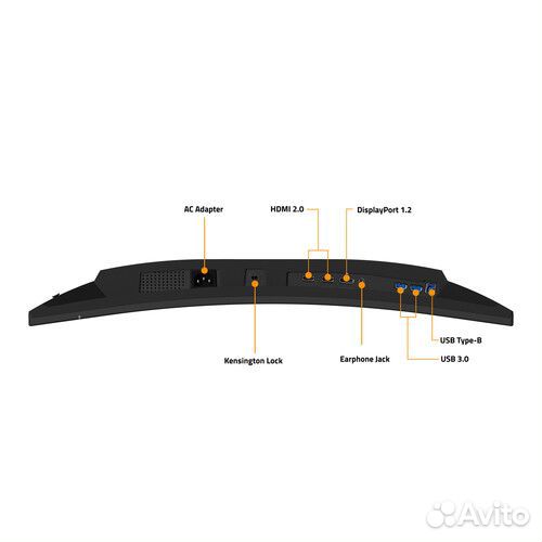 Монитор 27 дюймов 165 гц 2к изогнутый