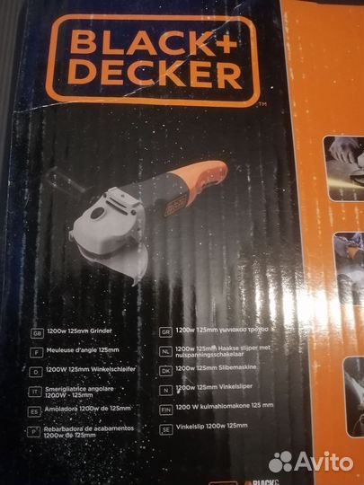 Болгарка Black+decker 1200