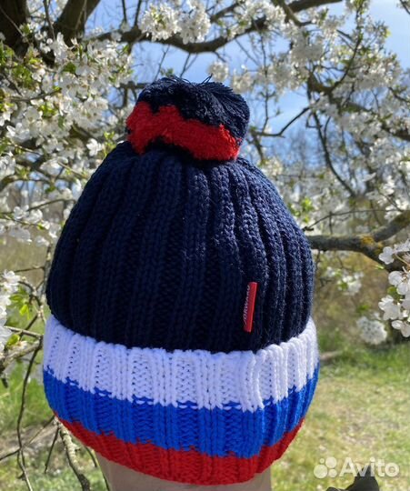 Шапка вязанная (синий) forward