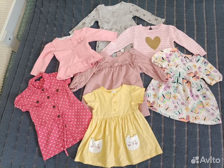 Вещи пакетом на девочку 80 86
