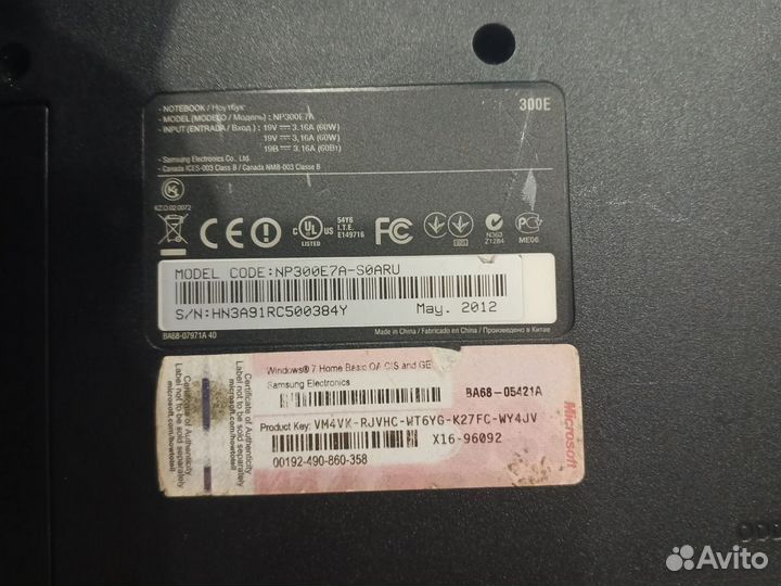 Ноутбук samsung