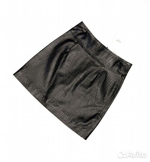 Кожаная юбка balmain