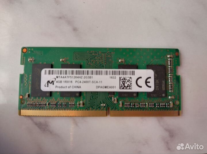 Sodimm ddr4 4gb 2400. Одна плашка