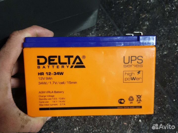 Ибп бесперебойник APC BE525-RS + аккум Delta hr 12