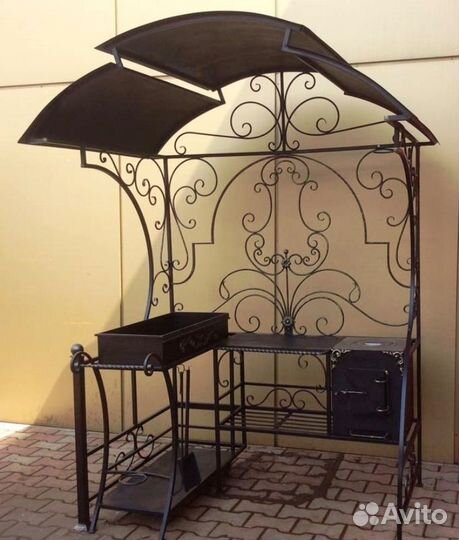 Дачный мангал с печкой