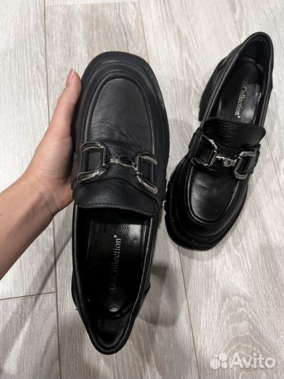 Лоферы натуральная кожа 38