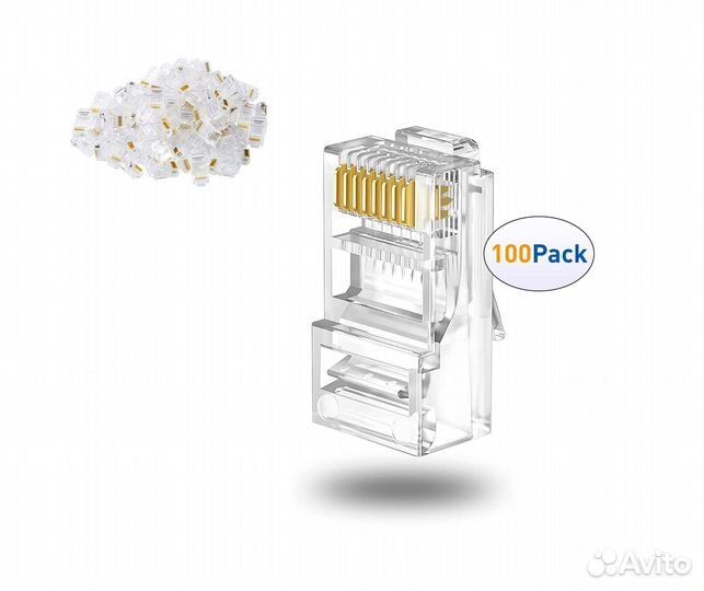 Разъём RJ-45 cat6 UTP LC-8P8C-002 (100 шт.)