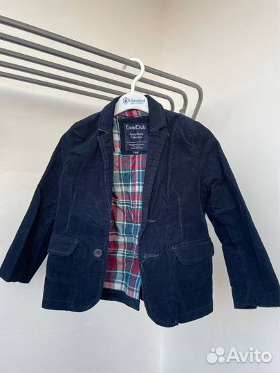 Пиджак для мальчика вельветовый р. 104