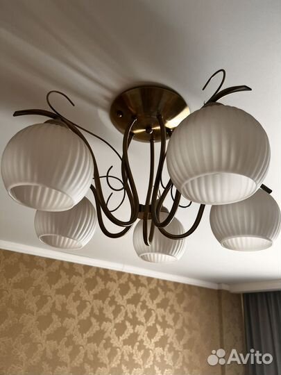 Люстра потолочная подвесная бу