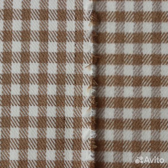 Ткань в клетку виши утепленная Испания