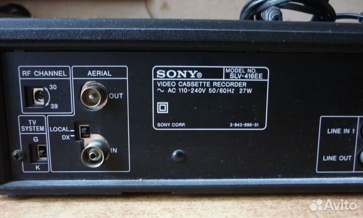 Видеомагнитофон sony