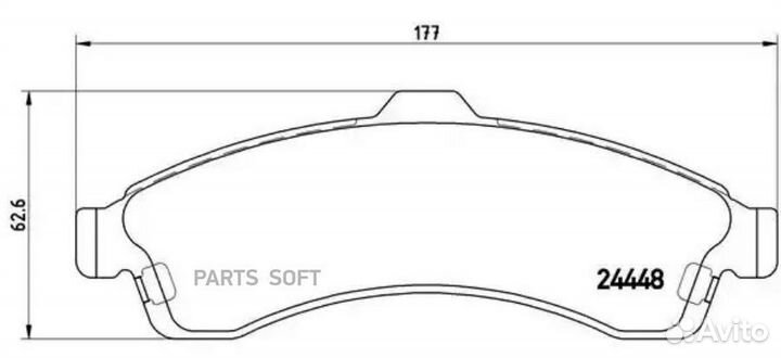 Колодки торм.пер. chevrolet trailblazer 4.2-5.3 09.01-09.08, isuzu ascender 4.2-5.3 03.03, saab9-7x