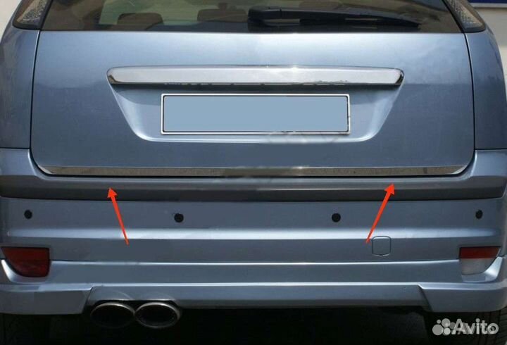 Накладка на кромку багажника Ford Focus II (хэтч)