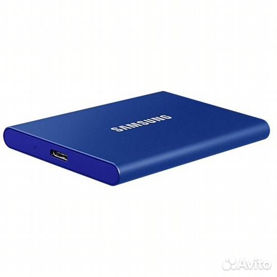 Внешний SSD Samsung T7, USB 3.2, 500 гб, синий