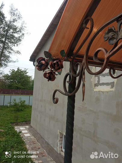 Козырек кованный