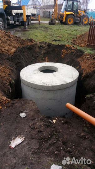 Монтаж канализации. Выгребная яма