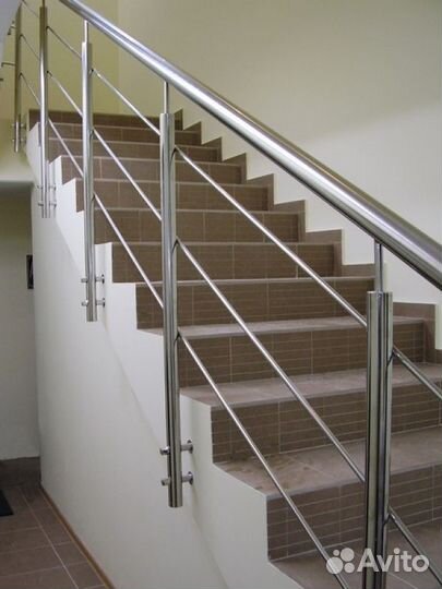 Ограждения из нержавейки со стеклом