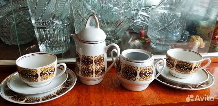 Сервиз кофейный Рижский фарфор.завод