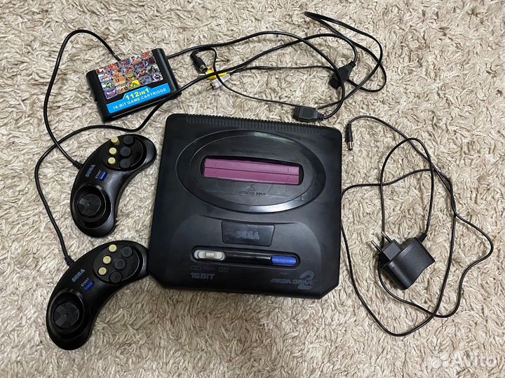 Приставка sega + картридж