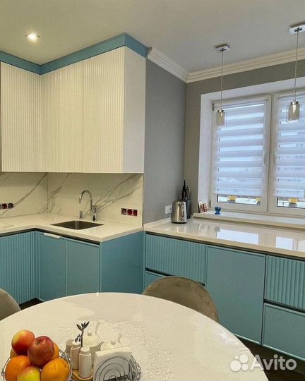 Кухня с рифлеными фасадми в рассрочку за 21 день