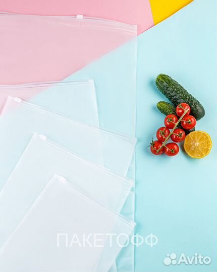 Пакеты Пакетофф 35*45см слайдер(зип-лок) 80мкм