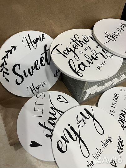 Набор подставок Family стиль zara home hm home