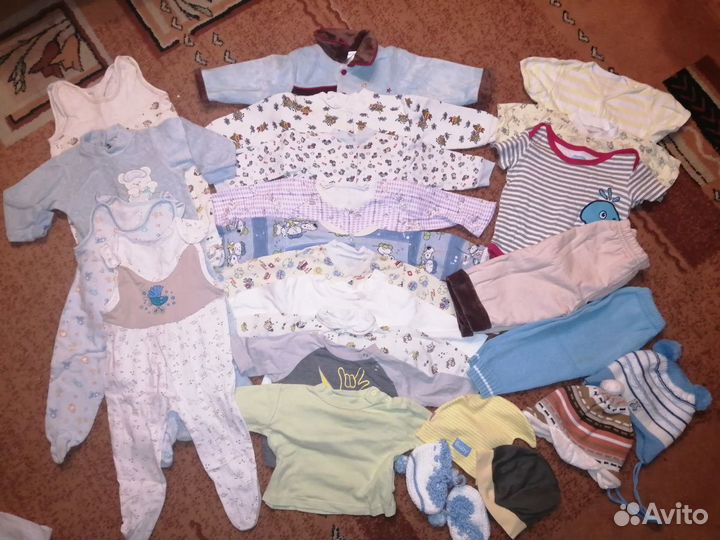 Детские вещи пакетом (от 0 до 1г)