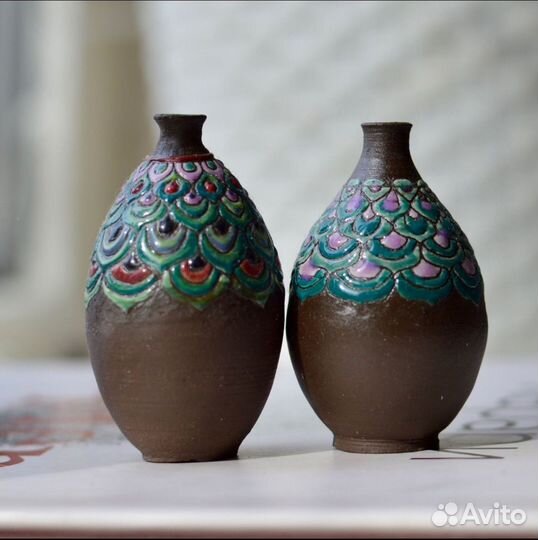 Керамические вазы. Миниатюра
