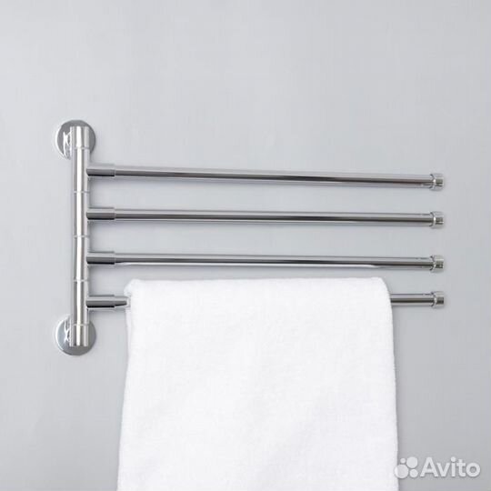 Держатель для полотенец с 4-мя поворотными панелям