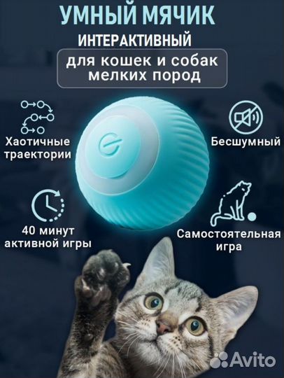 Умный Шарик-игрушка для кота