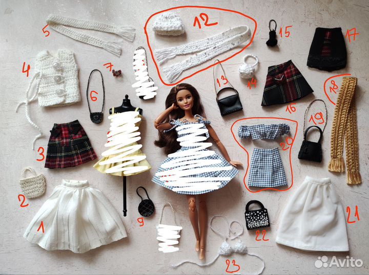 Одежда для кукол Барби (Barbie) формата 1/6