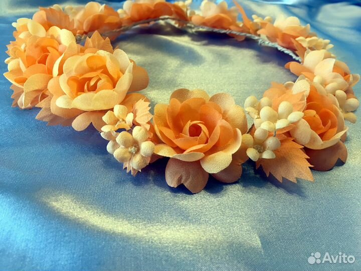 Венок для волос ободок на голову нарядный. Новый