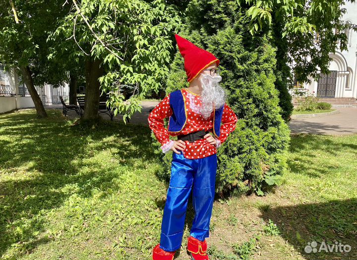 Костюм Гнома с бородой Новый