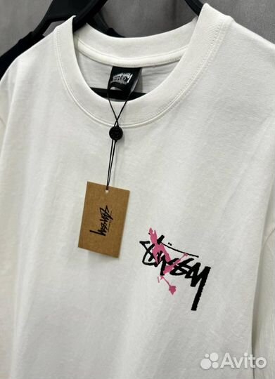 Stussy футболка оверсайз брызги красок