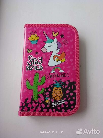 Пенал школьный для девочек 1-4 классы