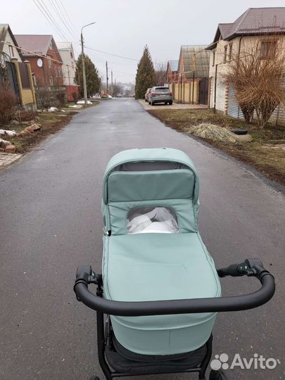 Коляска 2 в 1 эко кожа