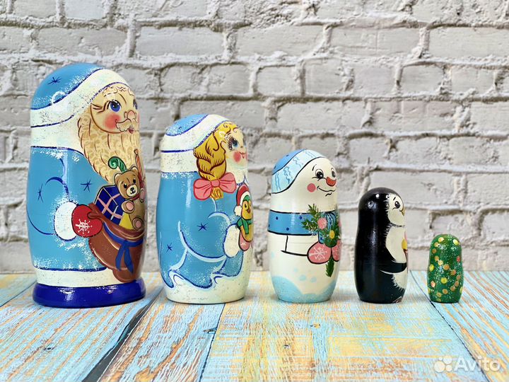 Новогодняя матрешка Дед Мороз