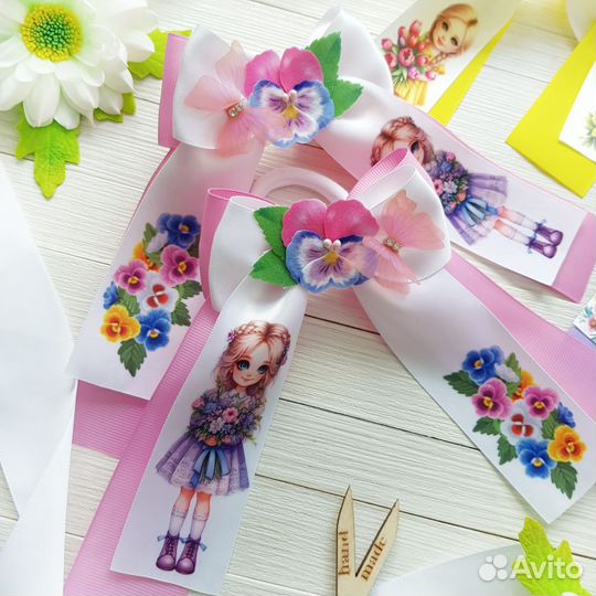 Эксклюзивные бантики ручной работы