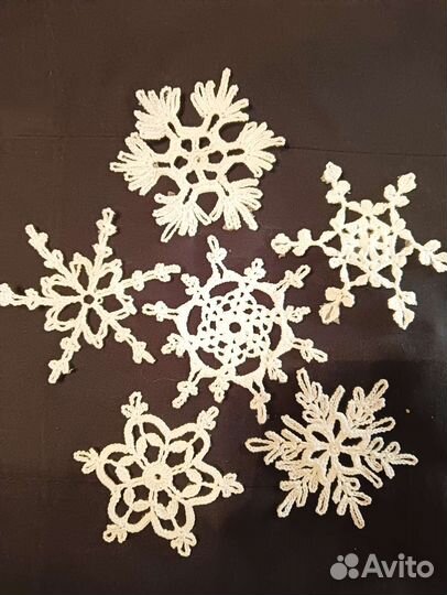 Снежинки ручной работы