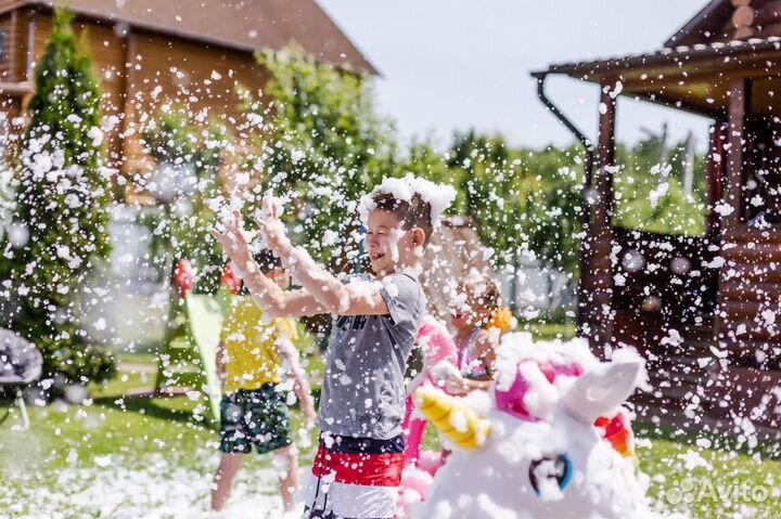 Пенная вечеринка, пенная пушка, аниматор