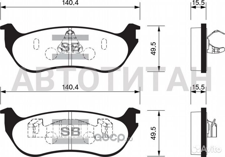 Колодки торм.зад